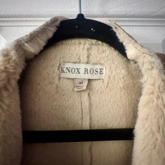 🤎 Knox Rose Faux Suede Sherpa Lined Vest | XL | Excellent Condition 🤎 - Picture 3 of 7